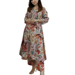 Ethnic Co Ord Set for Women | 3/4 Sleeve Women Co-ord set