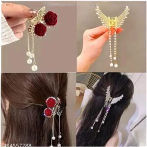 Butterfly & Rose Claw Clips