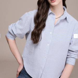 Stripped Oversized Casual Shirt