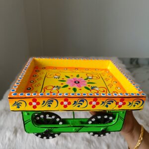 Handpainted Cart Tray Showpiece