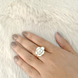 Flower Design Adjustable Ring