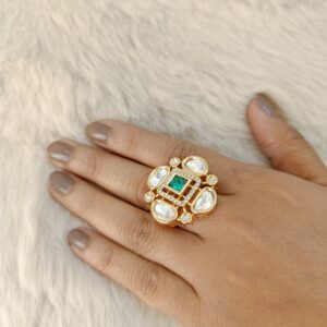Adjustable Kundan Ring