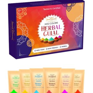 Herbal Gulal Organic Holi Colours 6×80g