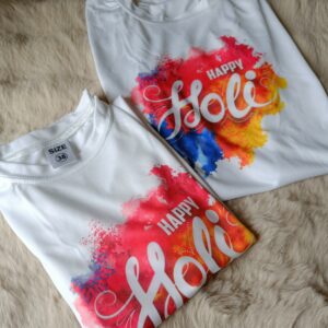 Holi Tshirt for Couple