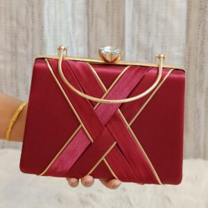 Party Wear Rose Evening Clutch