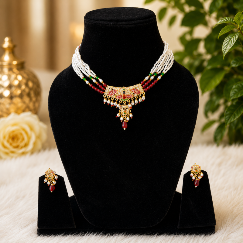 Heritage Multilayer Pearl Necklace Set