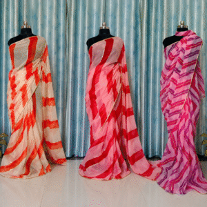 AttireWithEvara Lehariya Ruffle Saree